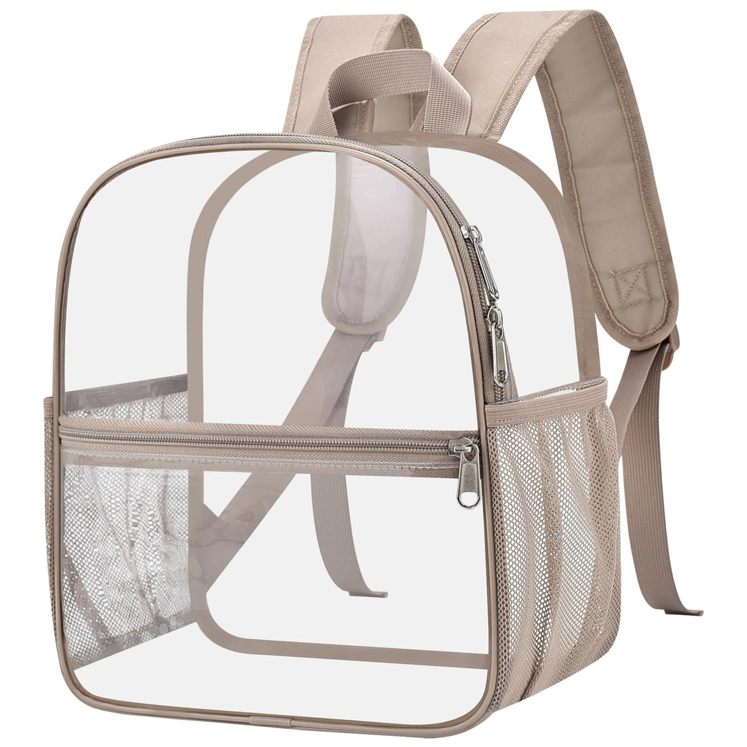 Unisex transparent backpack with functional design and multiple compartments Bowlift