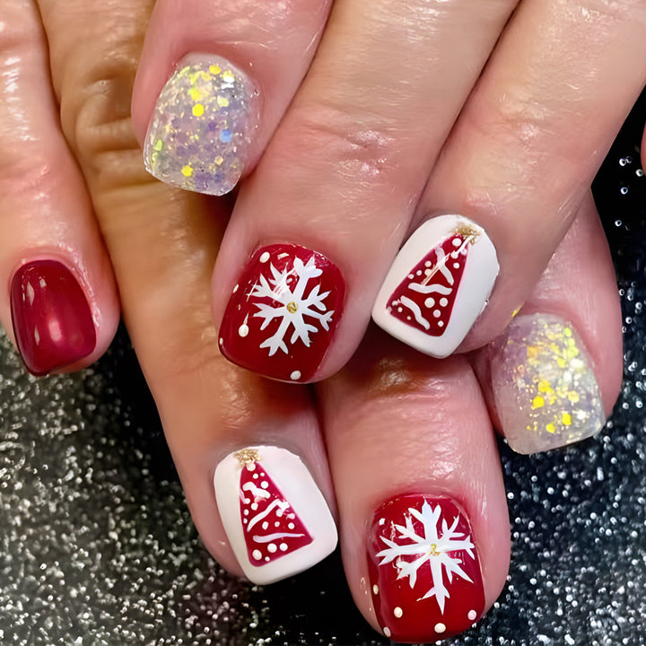 Festive Winter-Themed Nail Art Set Bowlift