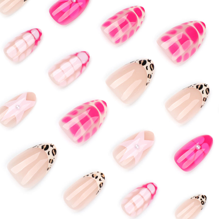 Artful nail art with colorful design and glitter accents Bowlift