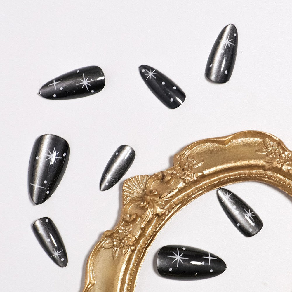 Stellar Glossy Press-On Nails Bowlift