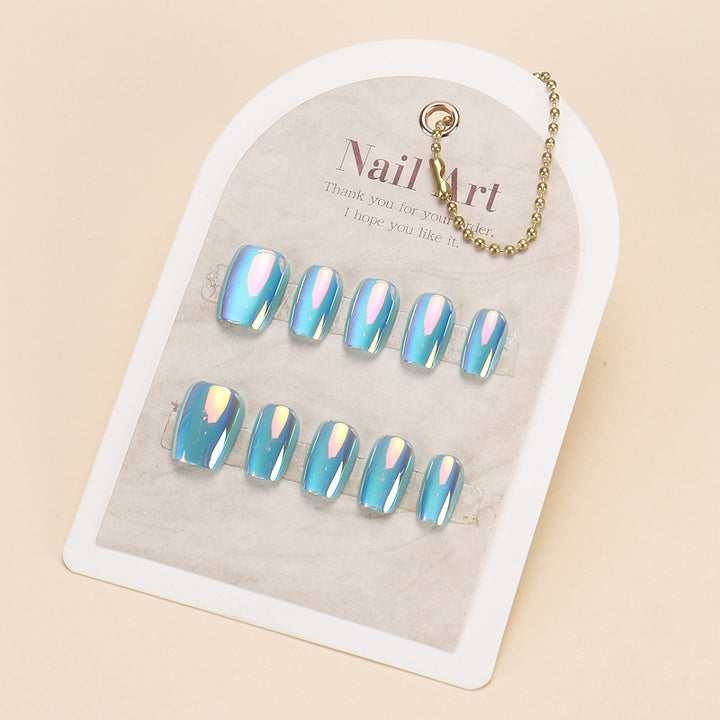 Premium Holographic Press-On Nail Set Bowlift