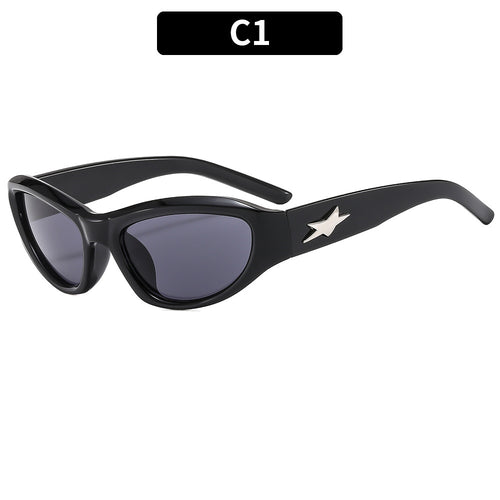 Stylish Angular Cat-Eye Sunglasses