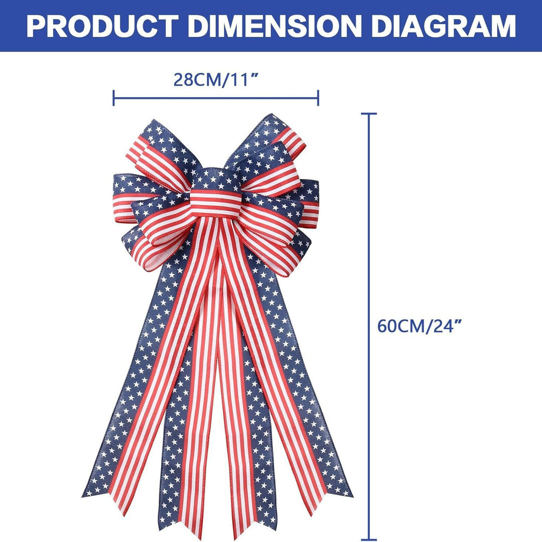 Unisex nan long Decorative Bow for Door Wreath and Wall Mount with Layered Loops Bowlift