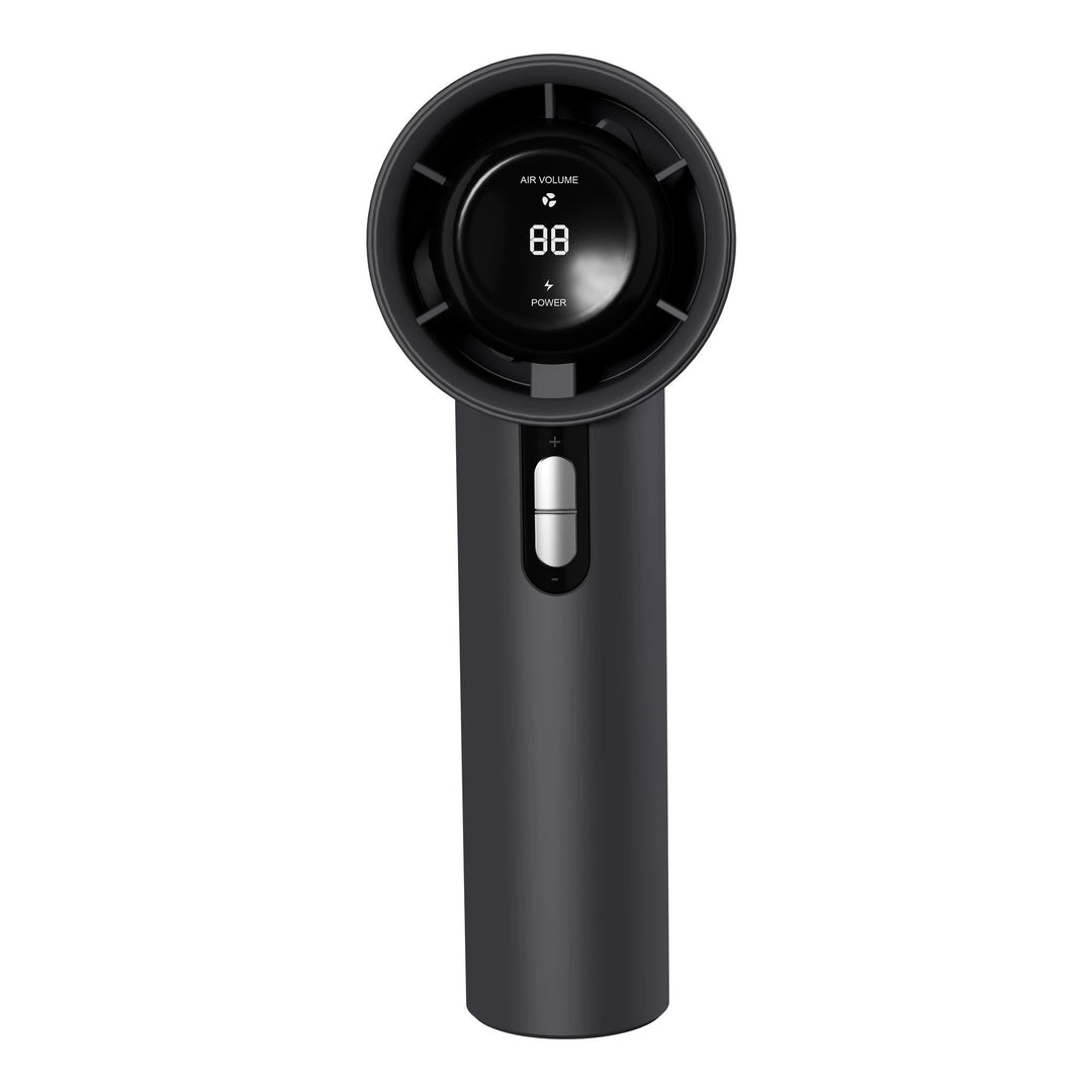 Ladies Portable High-Performance Hand Fan with Digital Speed Control Bowlift