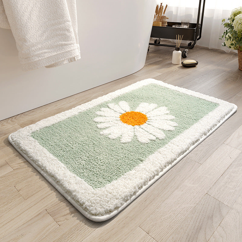 Decorative Floral Bath Mat Bowlift