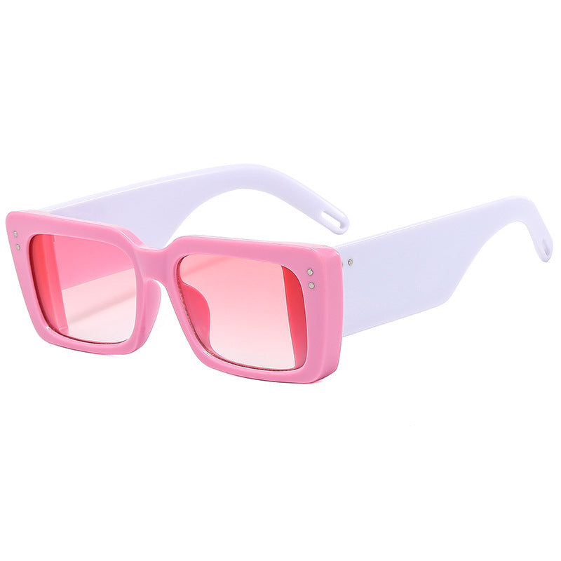 Women's Fashion Square Sunglasses with Elegant Frame Structure Bowlift