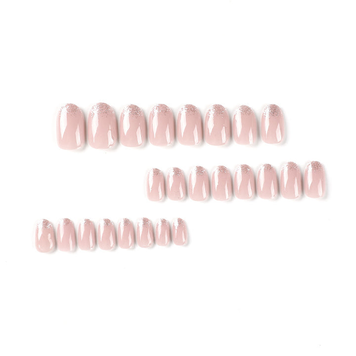 Artful nail polish applications with elegant glitter finish Bowlift