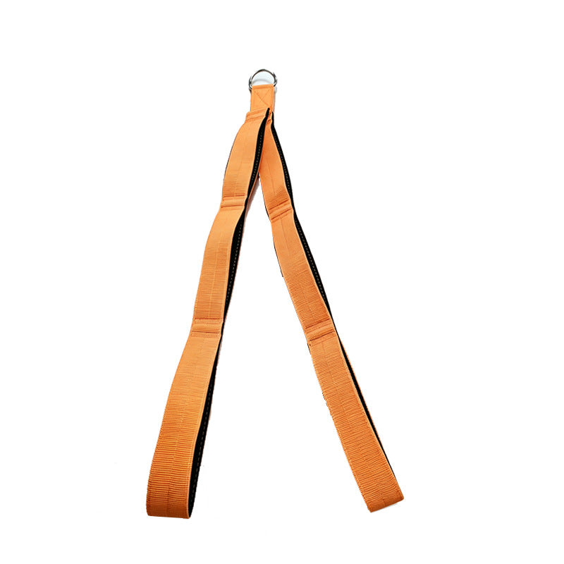 Heavy-duty D-ring dual-loop lifting strap for fitness and physical therapy Bowlift