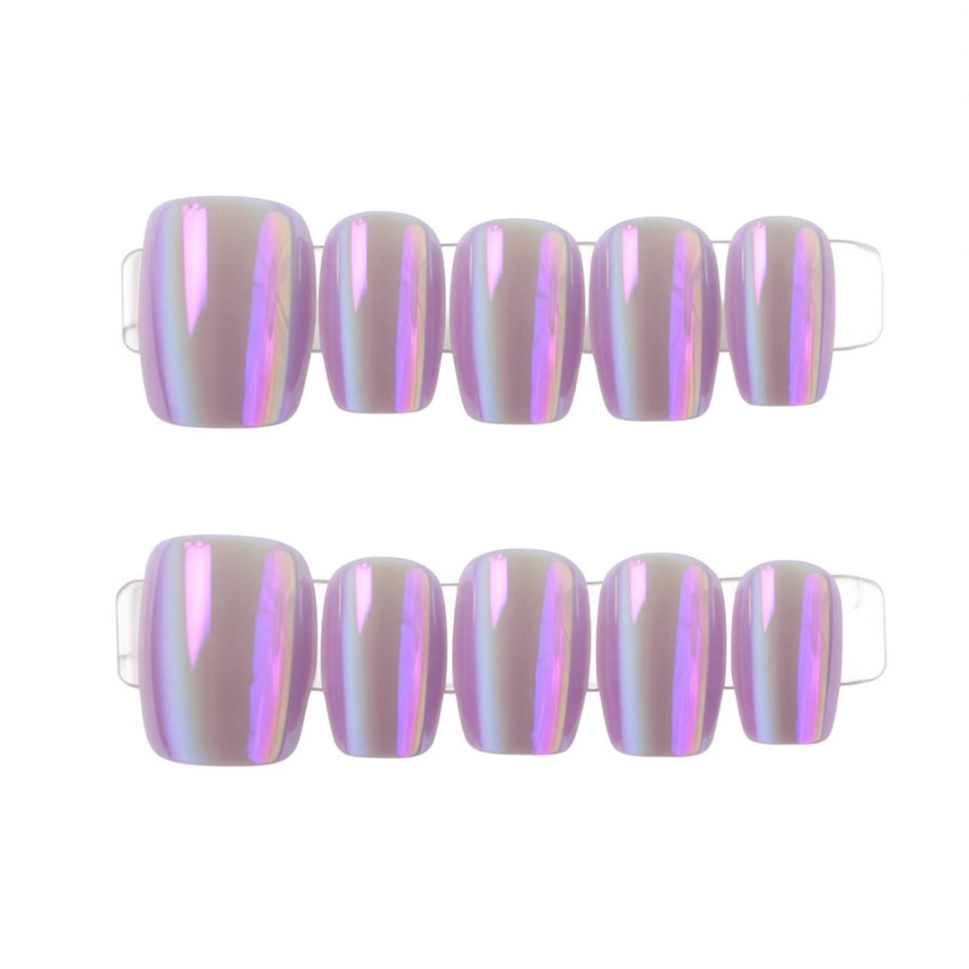 Elegant Glossy Press-On Nail Art Bowlift
