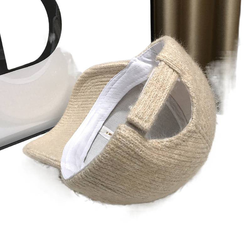Women's Elegant Textured Fleece Baseball Cap Bowlift