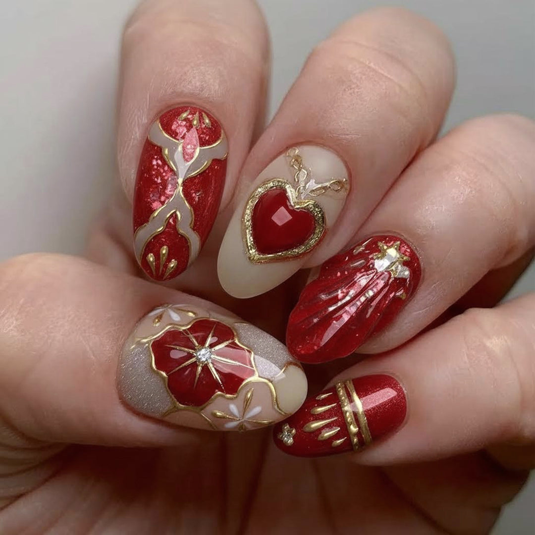 Elegant Artificial Nail Collection with Glitter Motifs Bowlift