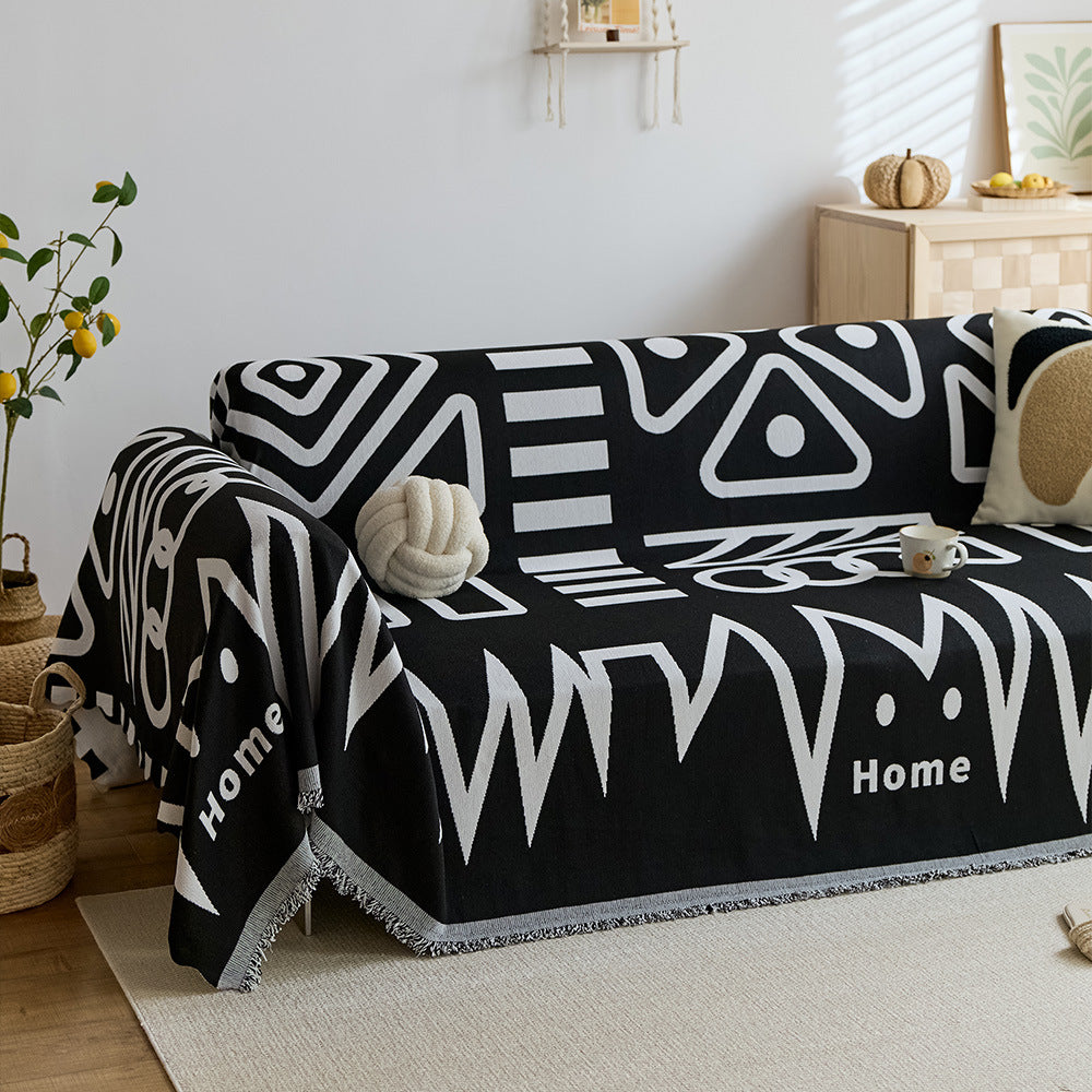 Abstract Pattern Decorative Throw Blanket