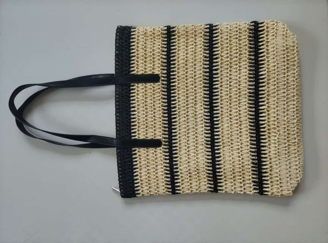 Woven Natural Material Crossbody Bag Bowlift