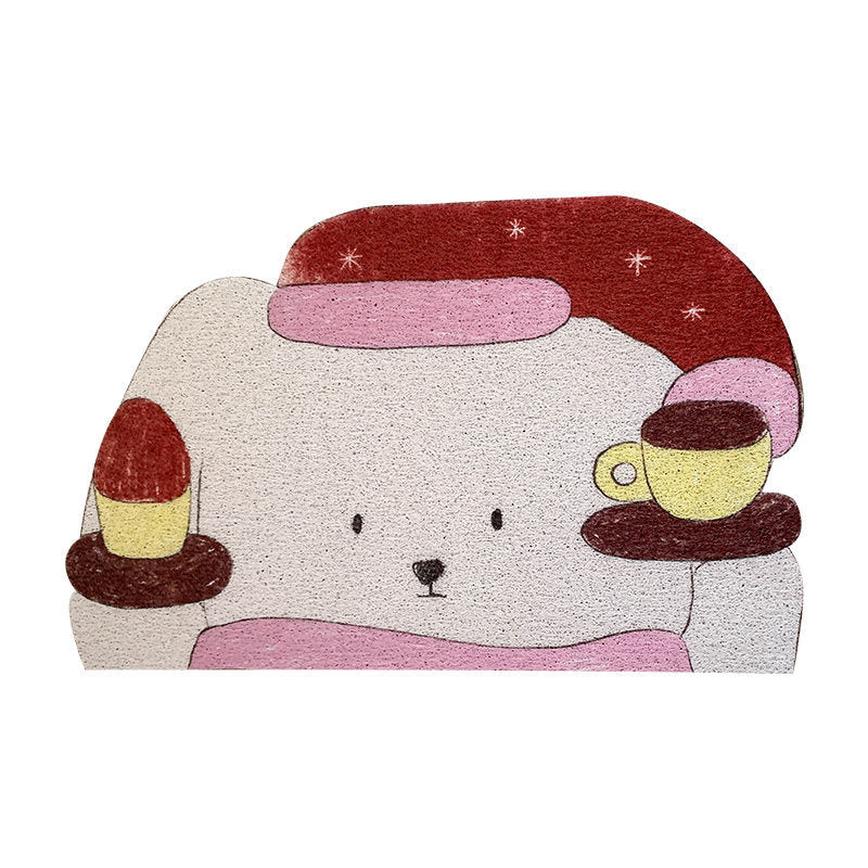 Playful Cat-Themed Bath Mat Bowlift