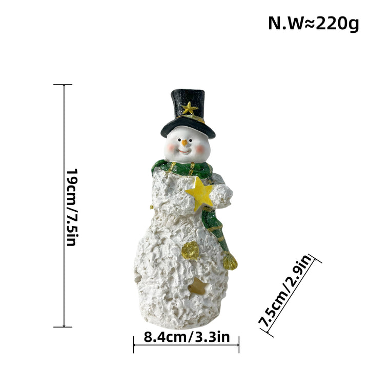 Decorative Snowman Sculpture Bowlift