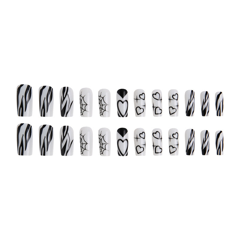 Artificial nails in modern Gothic style Bowlift