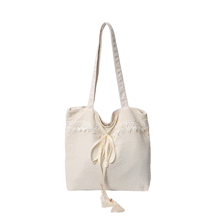 Chic Embroidered Shoulder Tote Bag Bowlift