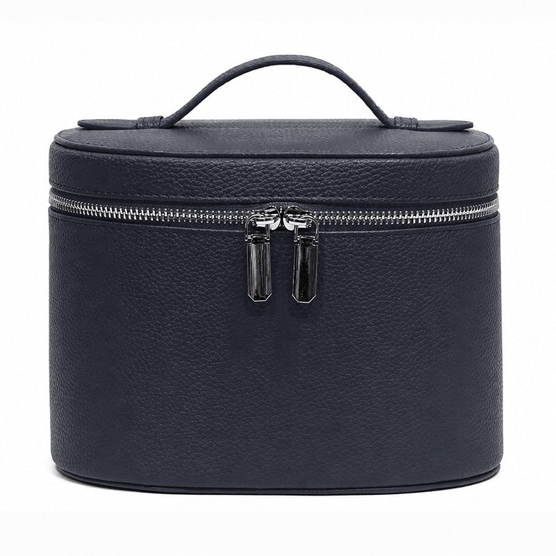 Cosmetic storage bag with elegant design and sturdy carrying handle Bowlift