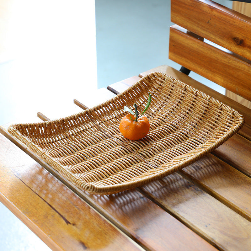 Gourmet Handmade Woven Serving Tray Bowlift