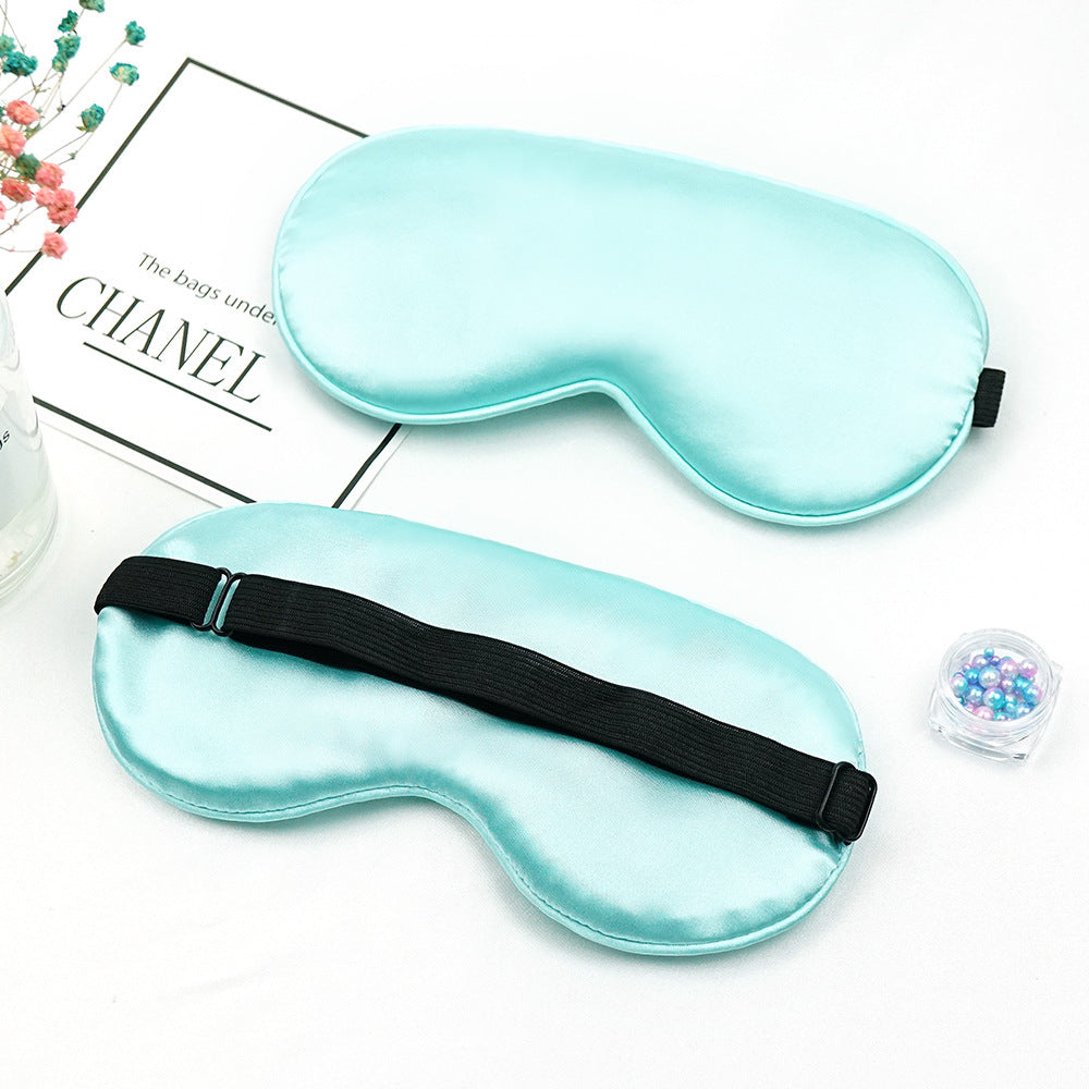 Unisex nan luxurious satin sleep mask with anatomical contour and adjustable elastic band Bowlift