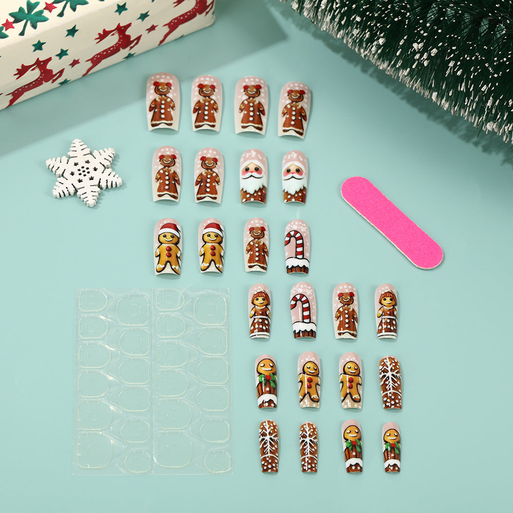 Christmas art nails with festive designs Bowlift