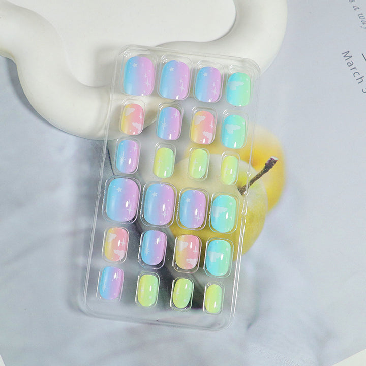 Gradient Press-On Nail Set Bowlift