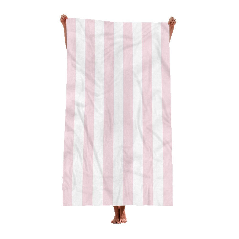 Beach towel with elegant wide stripes Bowlift