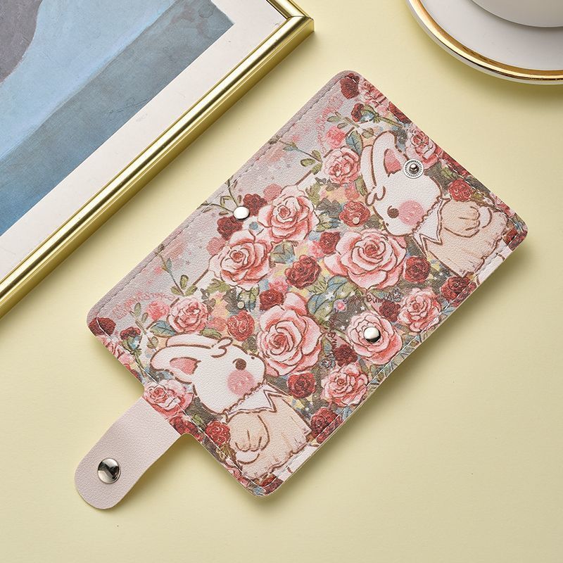 Floral Themed Cartoon Mini Wallet Bowlift