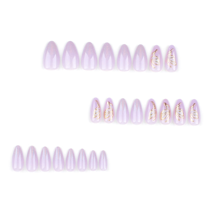 Glamorous artificial nails with rhinestone and glitter decorations Bowlift