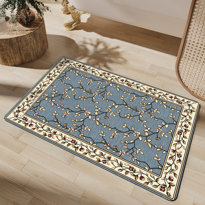 Elegant Vintage Floral Bath Mat Bowlift 1788245864