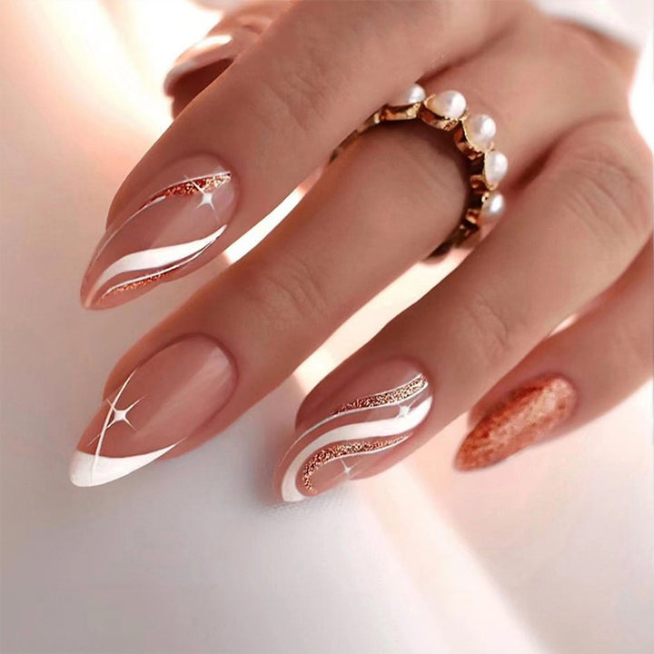 Elegant and creative stiletto artificial nails Bowlift