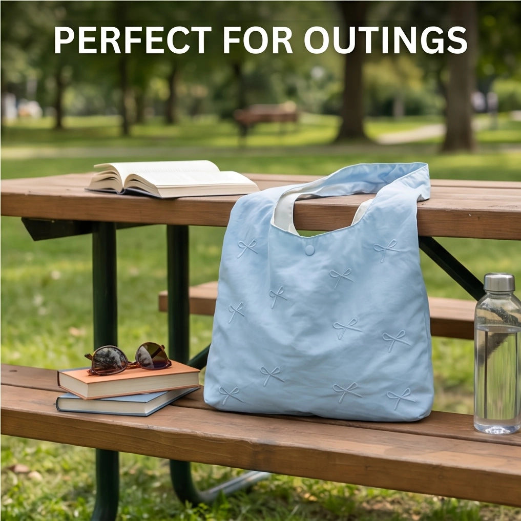 Tote bag with decorative bows Bowlift