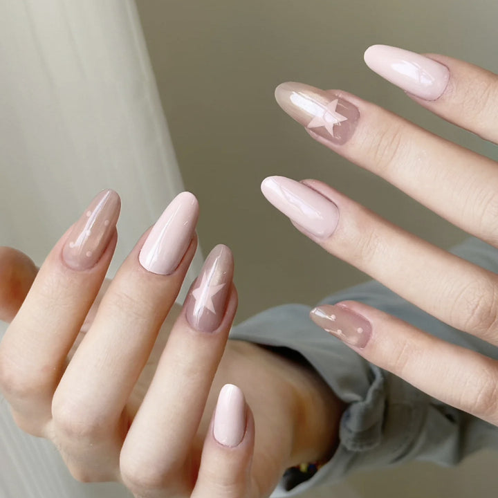 Artistic Floral Press-On Nail Set Bowlift 1787394981