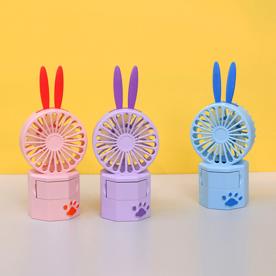 Unisex Portable Mini Fan with Animal Ears and USB Connection Bowlift