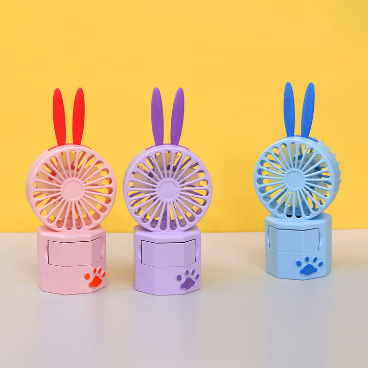 Unisex Portable Mini Fan with Animal Ears and USB Connection Bowlift