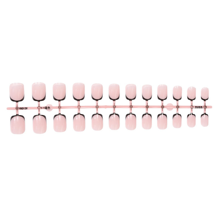 Elegant French Tip Press-On Nail Collection Bowlift