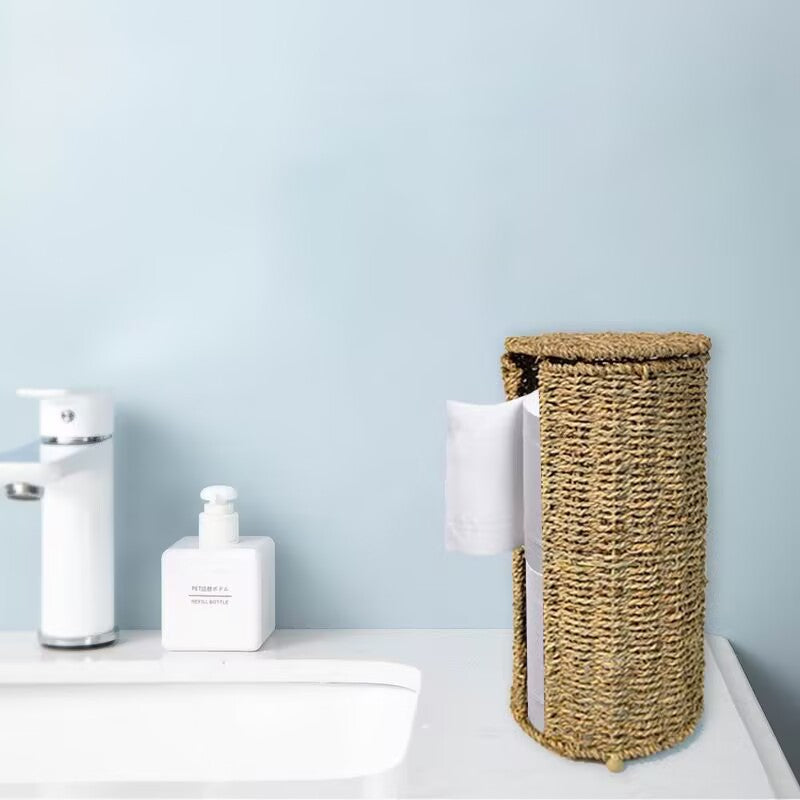 Women Multifunctional Rattan Storage Basket Bowlift