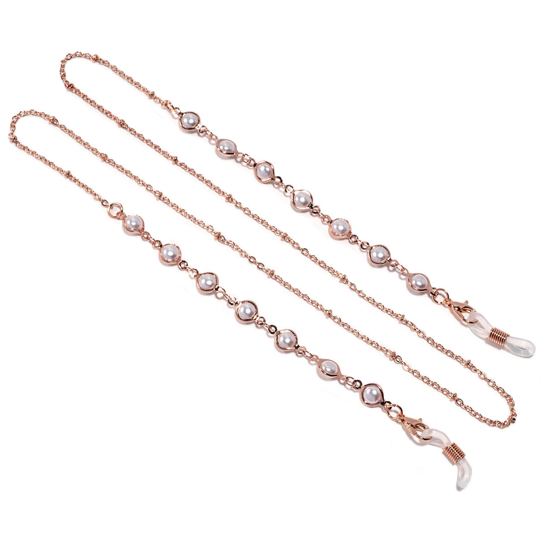 Elegant Pearl-Embellished Glasses Chain Bowlift