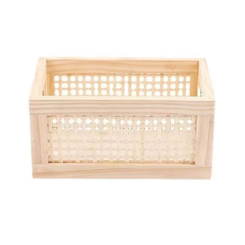 High-quality storage basket with rattan details Bowlift