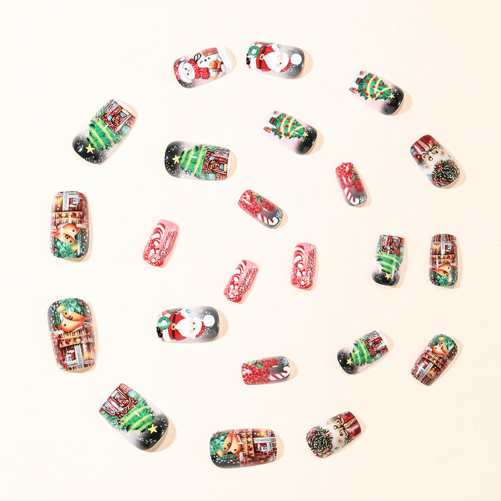 Festive 3D Christmas Nail Art Extensions Bowlift