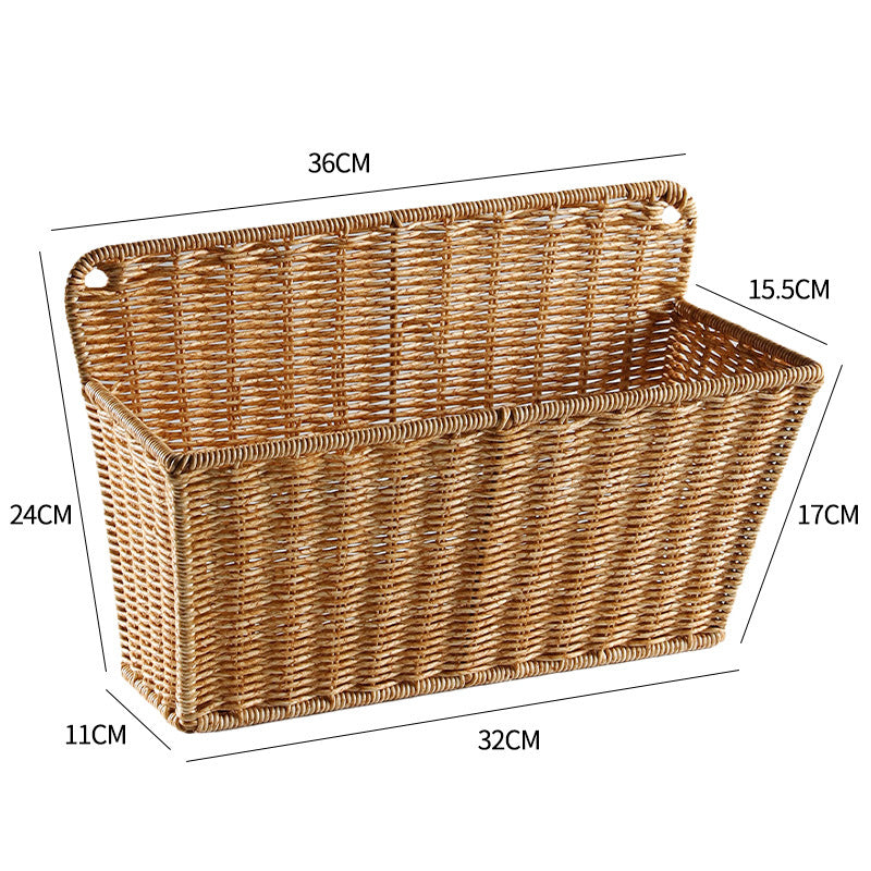 Handwoven Rectangular Storage Basket Bowlift