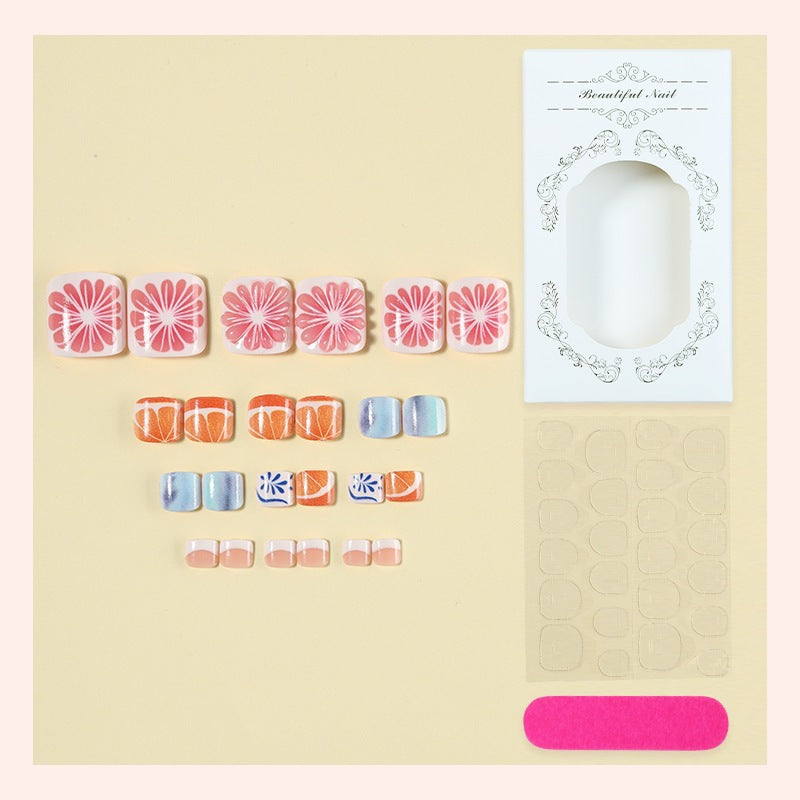 Creative Nail Art Set with Floral and Colorful Designs Bowlift