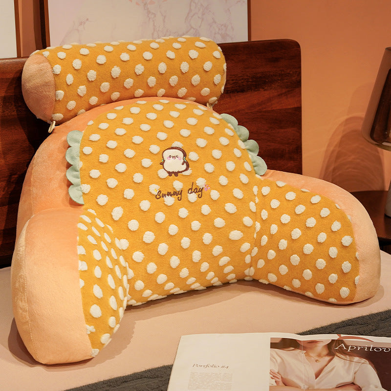 Ergonomic Plush Back Support Cushion Bowlift
