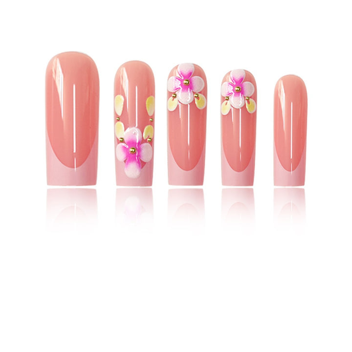 Floral Design Nail Tips Bowlift