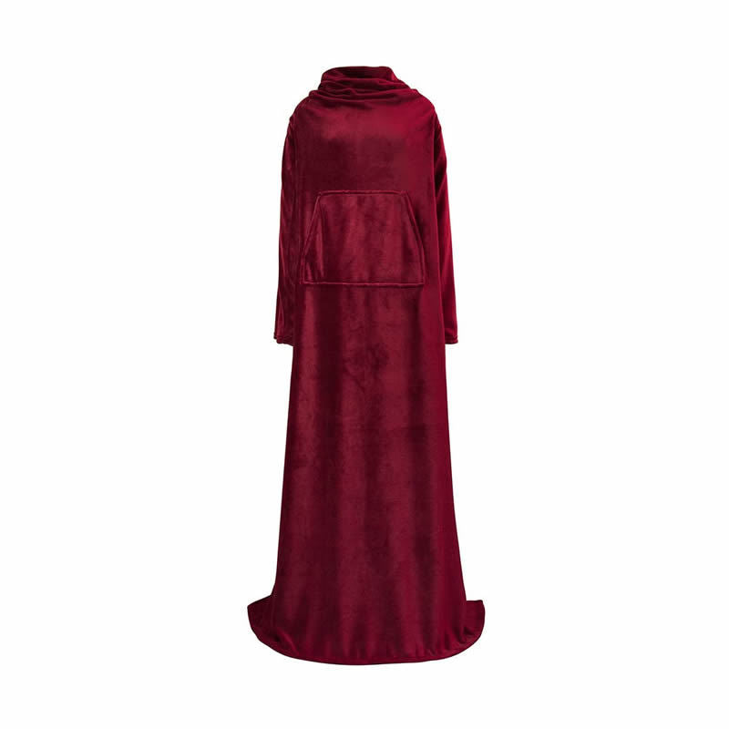 Women's Cozy Blanket with Sleeves and Pockets Bowlift