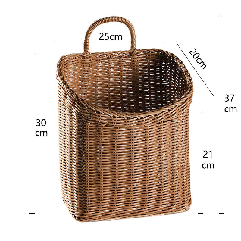 Handcrafted Wicker Storage Bin Bowlift