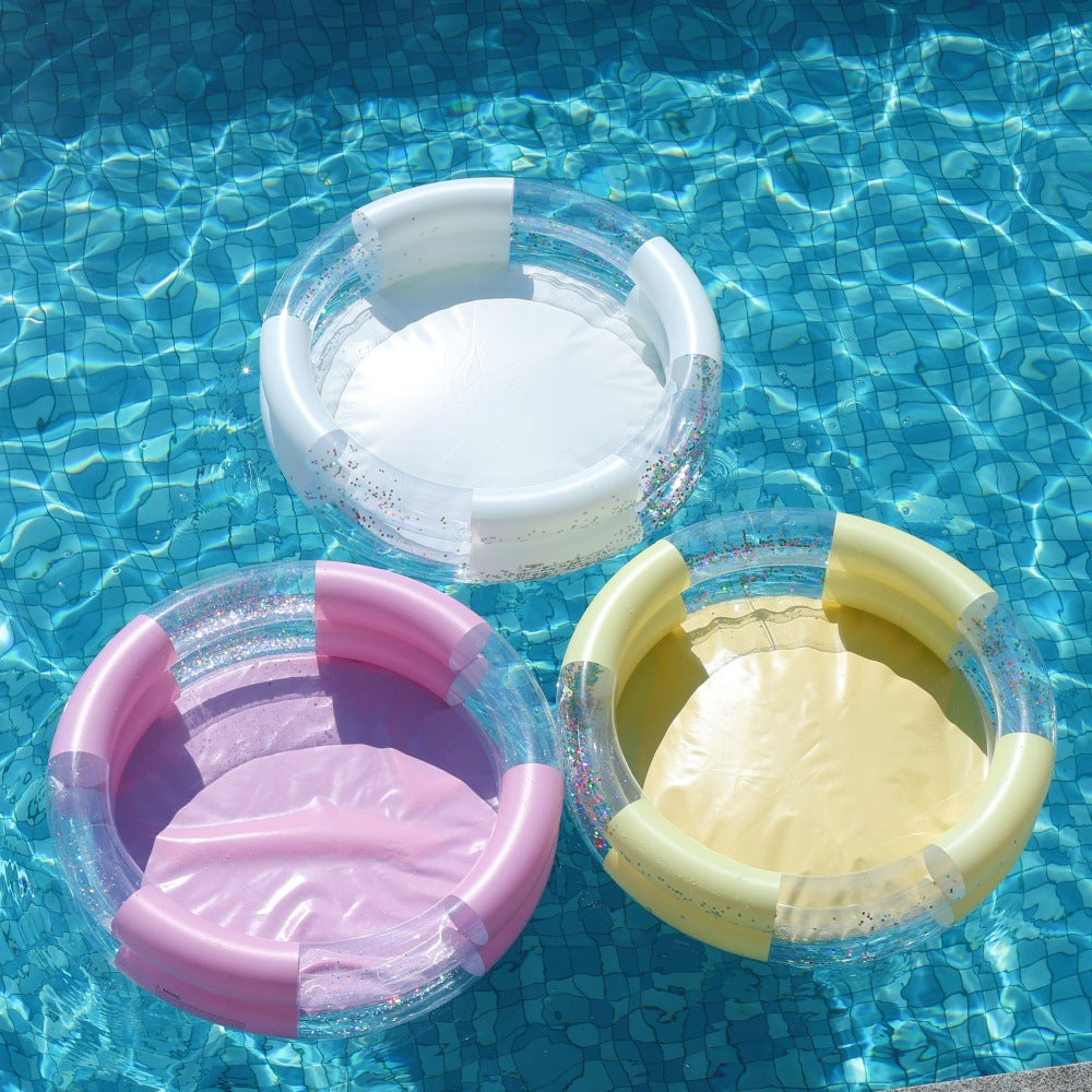 Mermaid-Themed Inflatable Pool Ring Bowlift