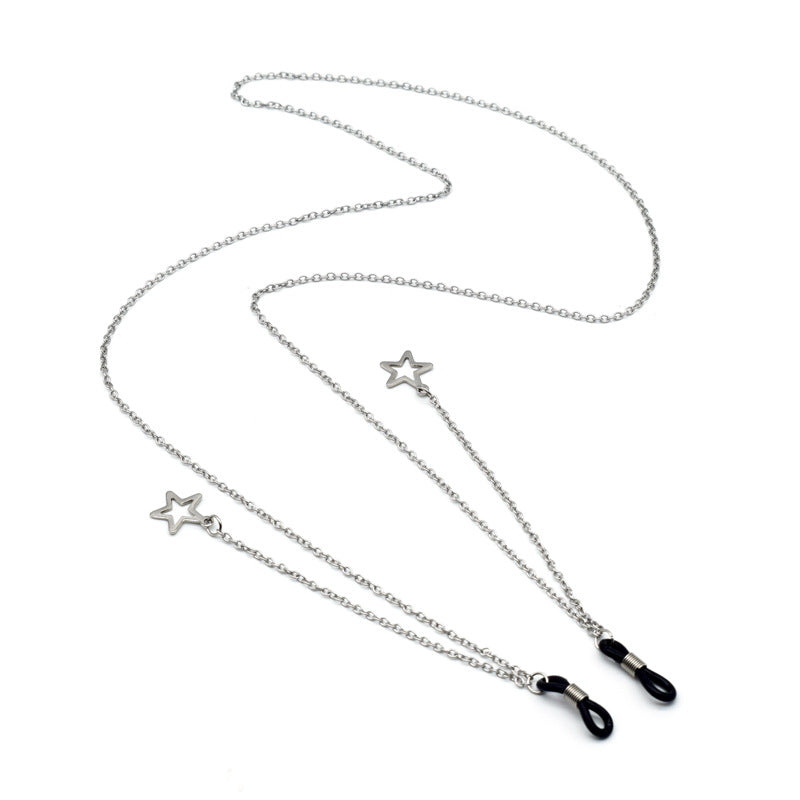 Elegant Star-Accented Eyewear Chain Bowlift
