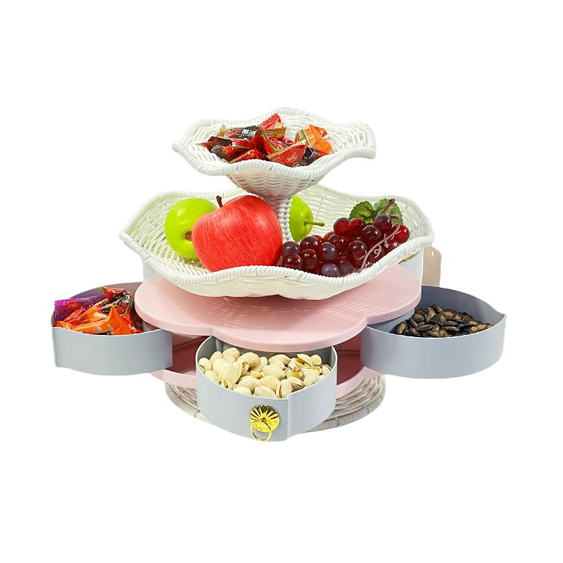 Women's tiered stand made of woven material Bowlift