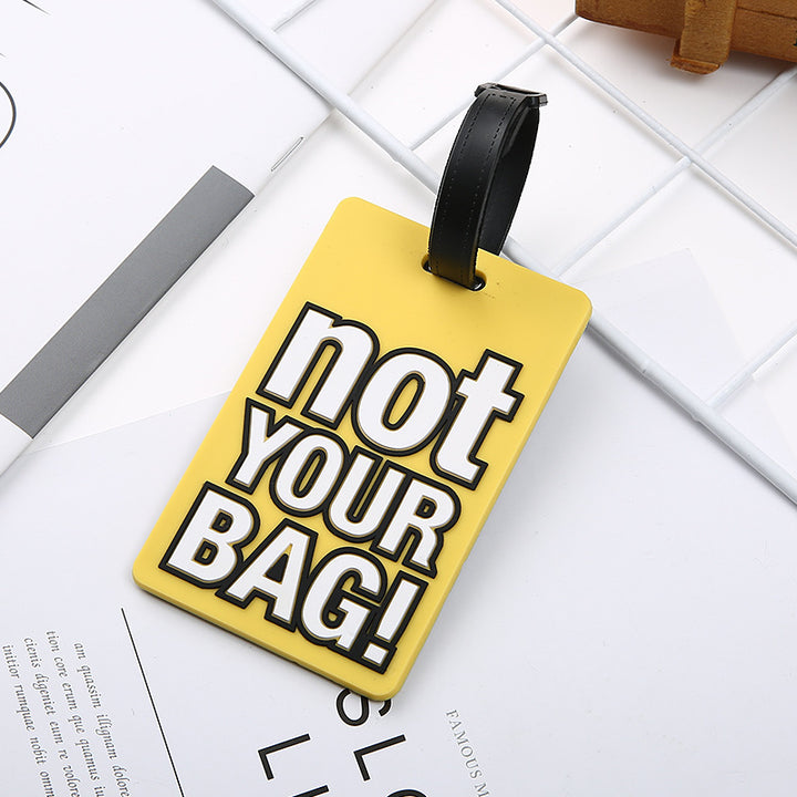 Unisex Luggage Tag with Eye-catching Message Bowlift